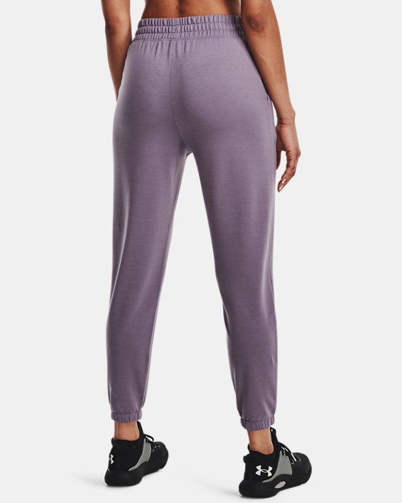 Pantalones de entrenamiento UA Rival Terry para Mujer, Purple, pdpMainDesktop image number 1